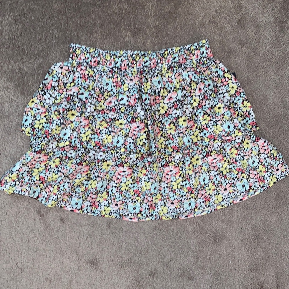 No Boundaries Tiered Floral Skirt Super High Rise Size XL NWT!